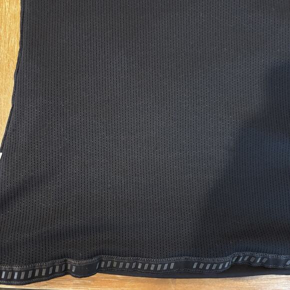 Athleta Sculpttek Tank Top Women’s M Black Mesh Ruched Sleeveless Activewear - Picture 10 of 14